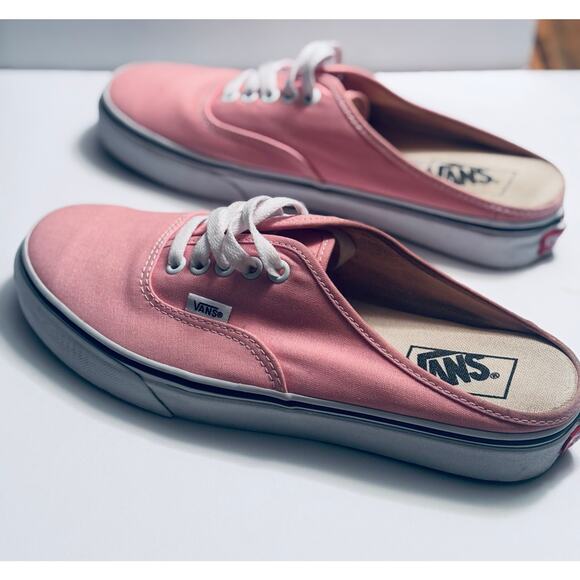 Women’s Vans Classic Authentic Mule Slip on Sneakers powder pink canvas- size 9 - Picture 5 of 9